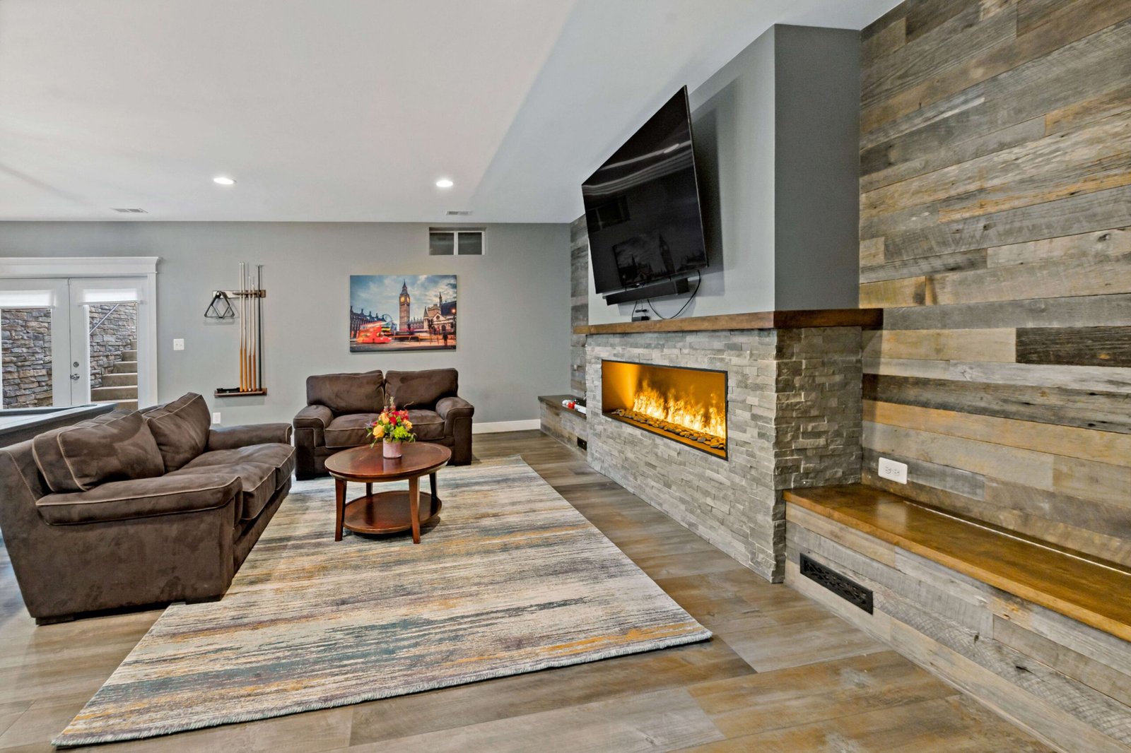 Basement Accent Walls