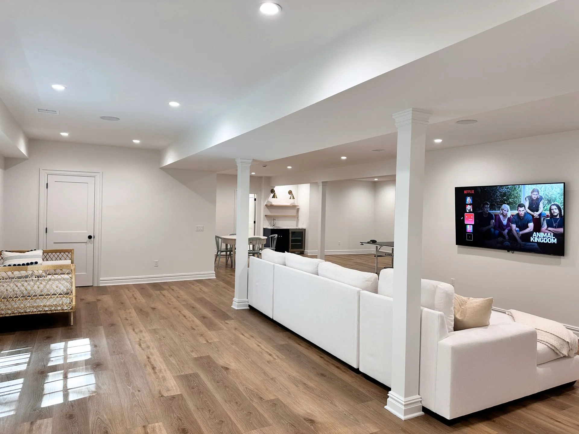 Hamptons Style Basement